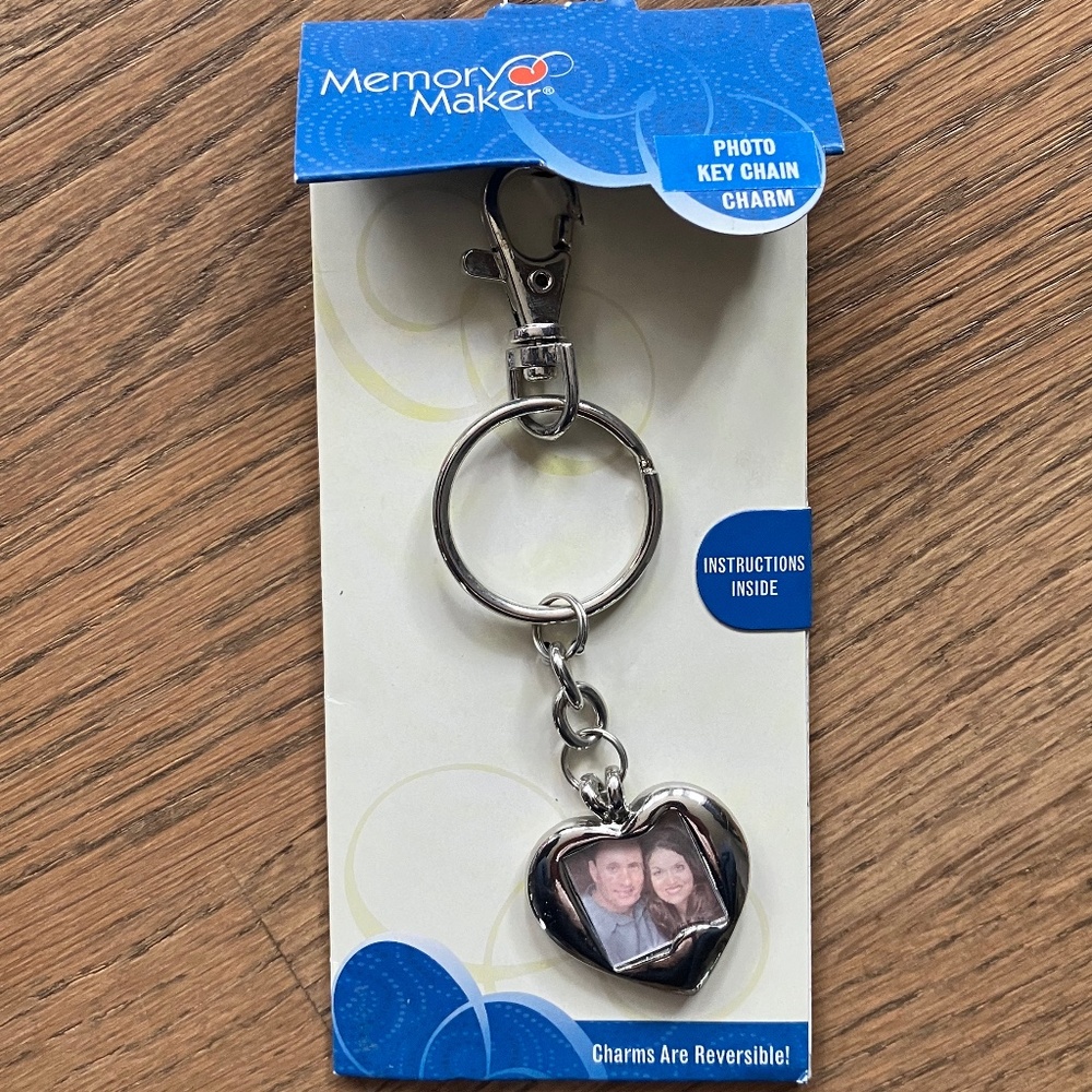 Memory maker photo charm keychain NEW
